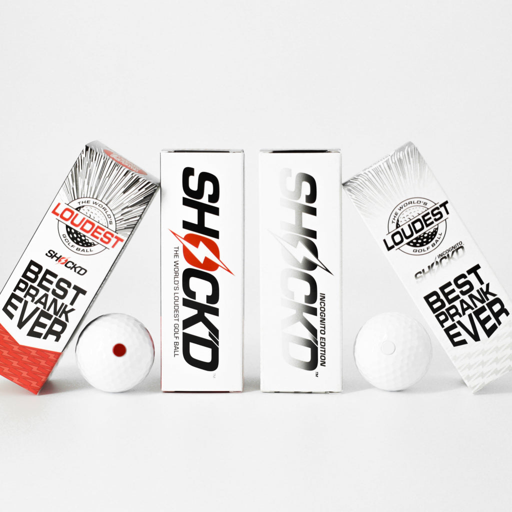 SHOCK'D Prank Golf Balls - 4-Sleeve Bundle (Buy 3, Get 1 Free)