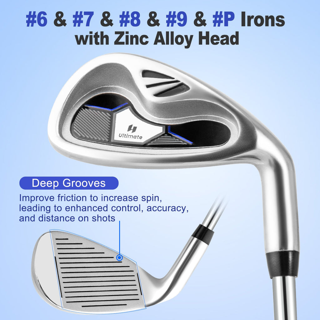 Men's 10-Piece Complete Golf Club Set