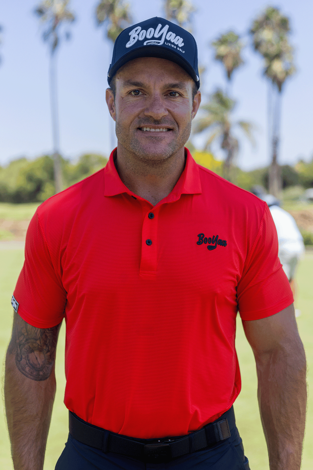 BooYaa Vintage Golf Polo – Tiger Red