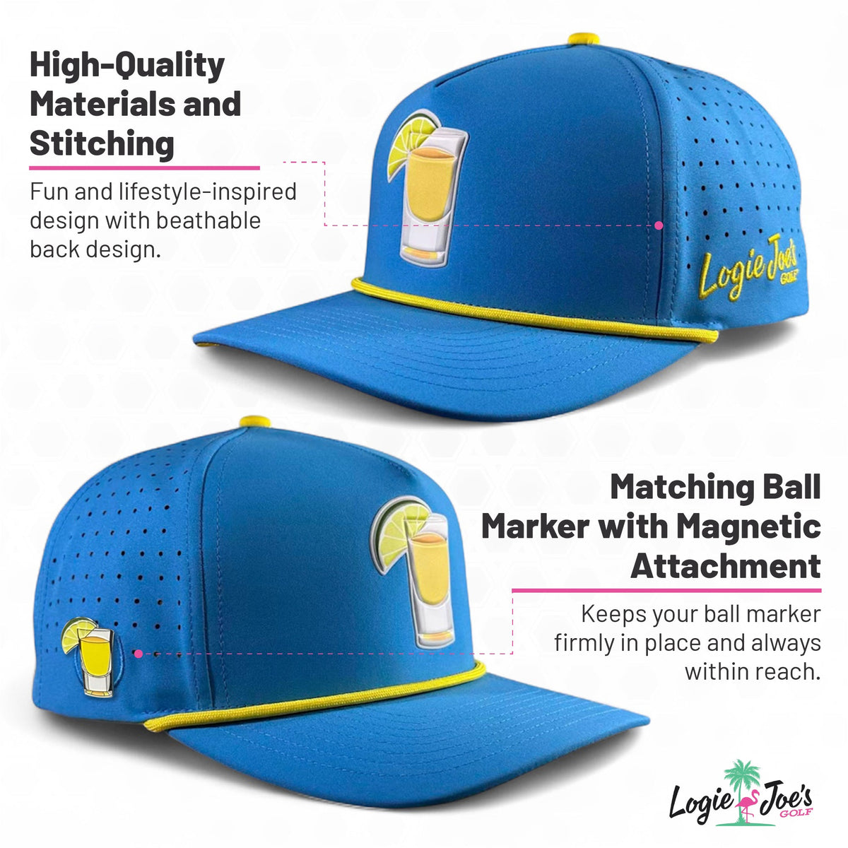 Marlin Golf Hat with Magnetic Ball Marker