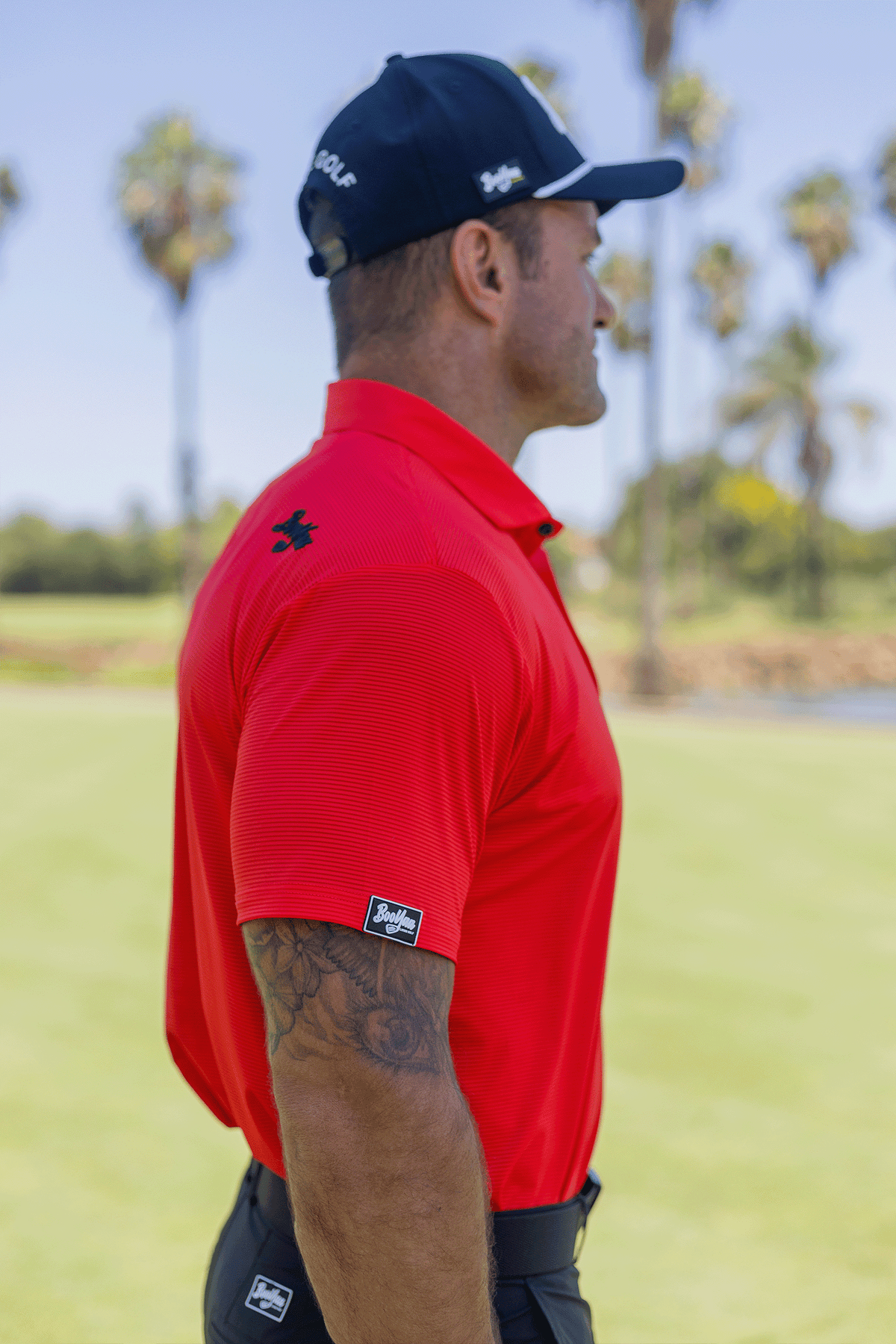 BooYaa Vintage Golf Polo – Tiger Red