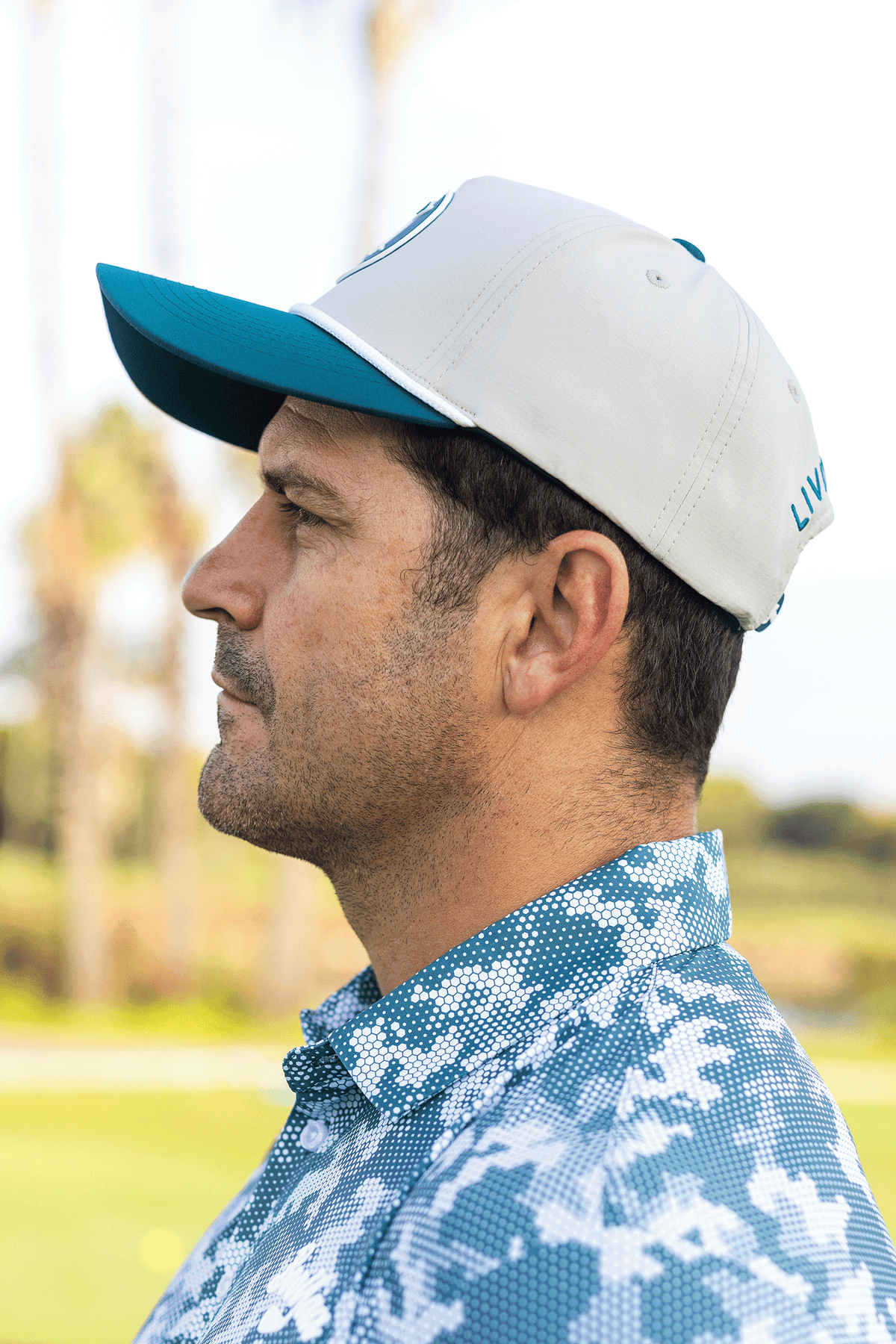 BooYaa Greenside Rope Golf Hat – Stone & Forest Green
