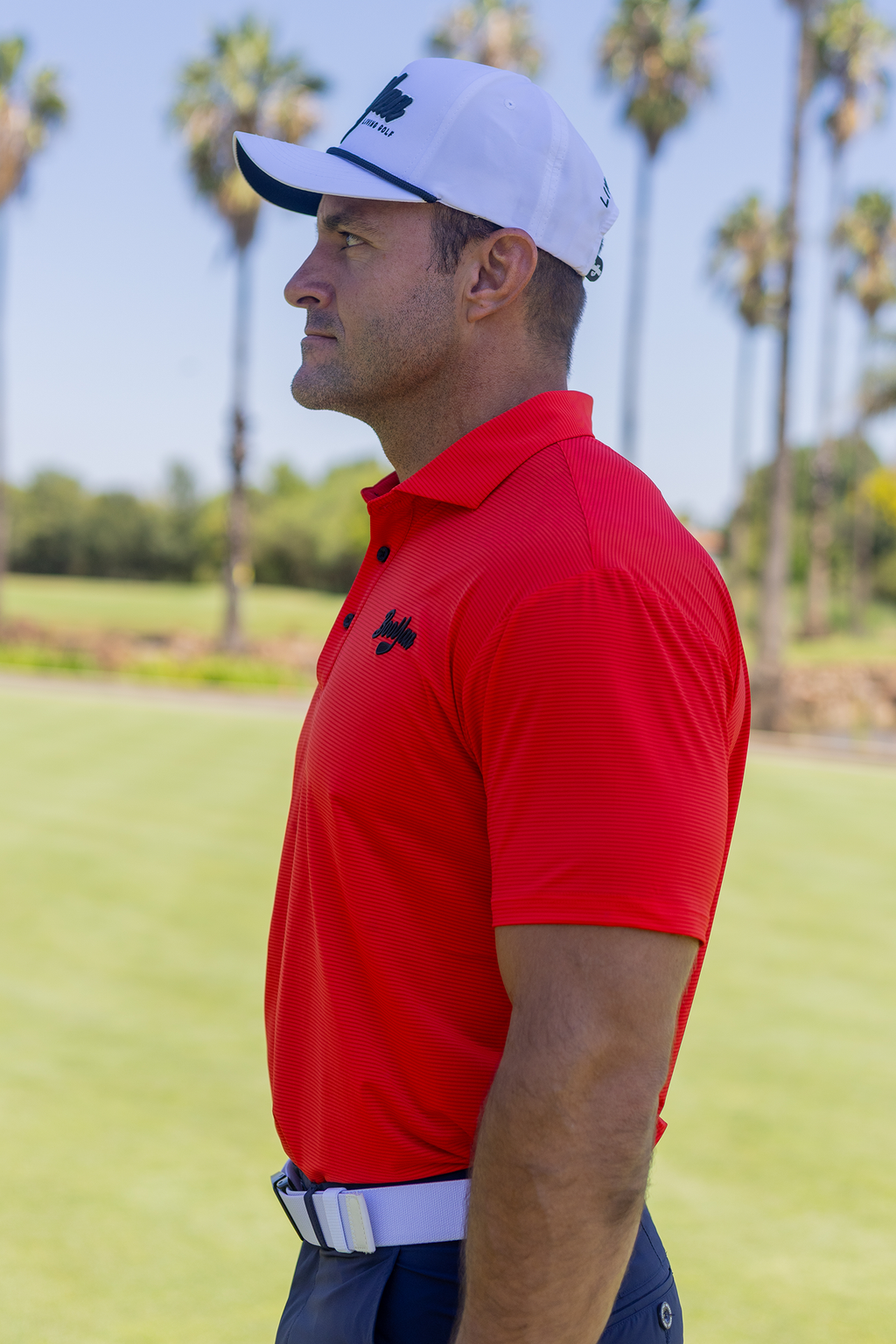 BooYaa Vintage Golf Polo – Tiger Red