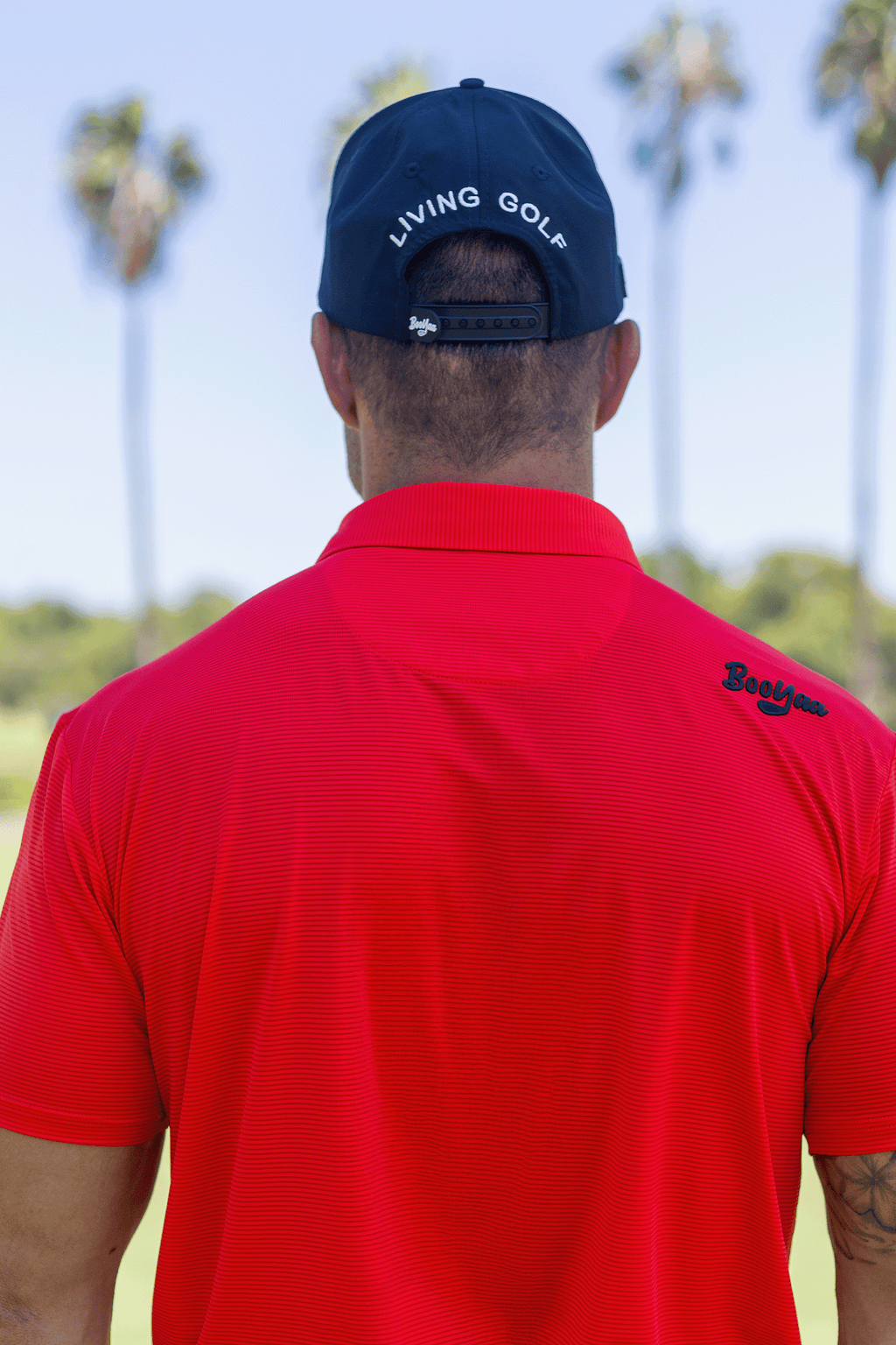 BooYaa Vintage Golf Polo – Tiger Red