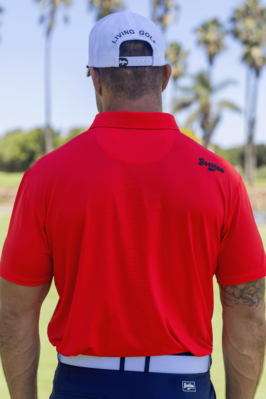 BooYaa Vintage Golf Polo – Tiger Red