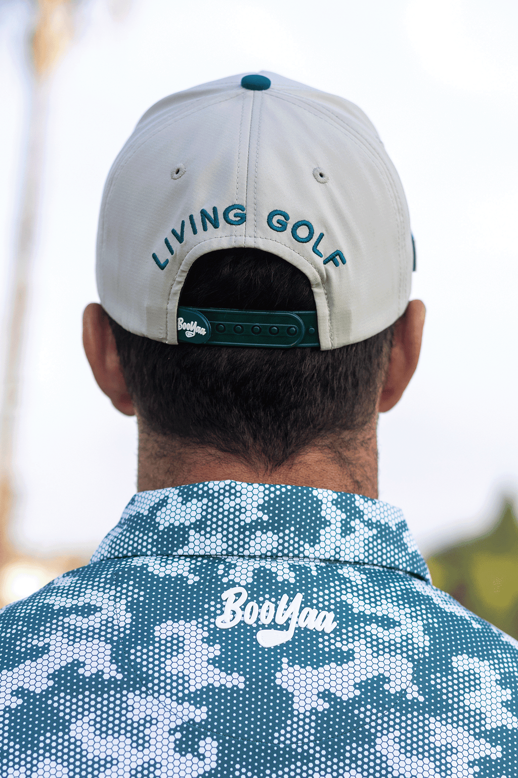 BooYaa Greenside Rope Golf Hat – Stone & Forest Green