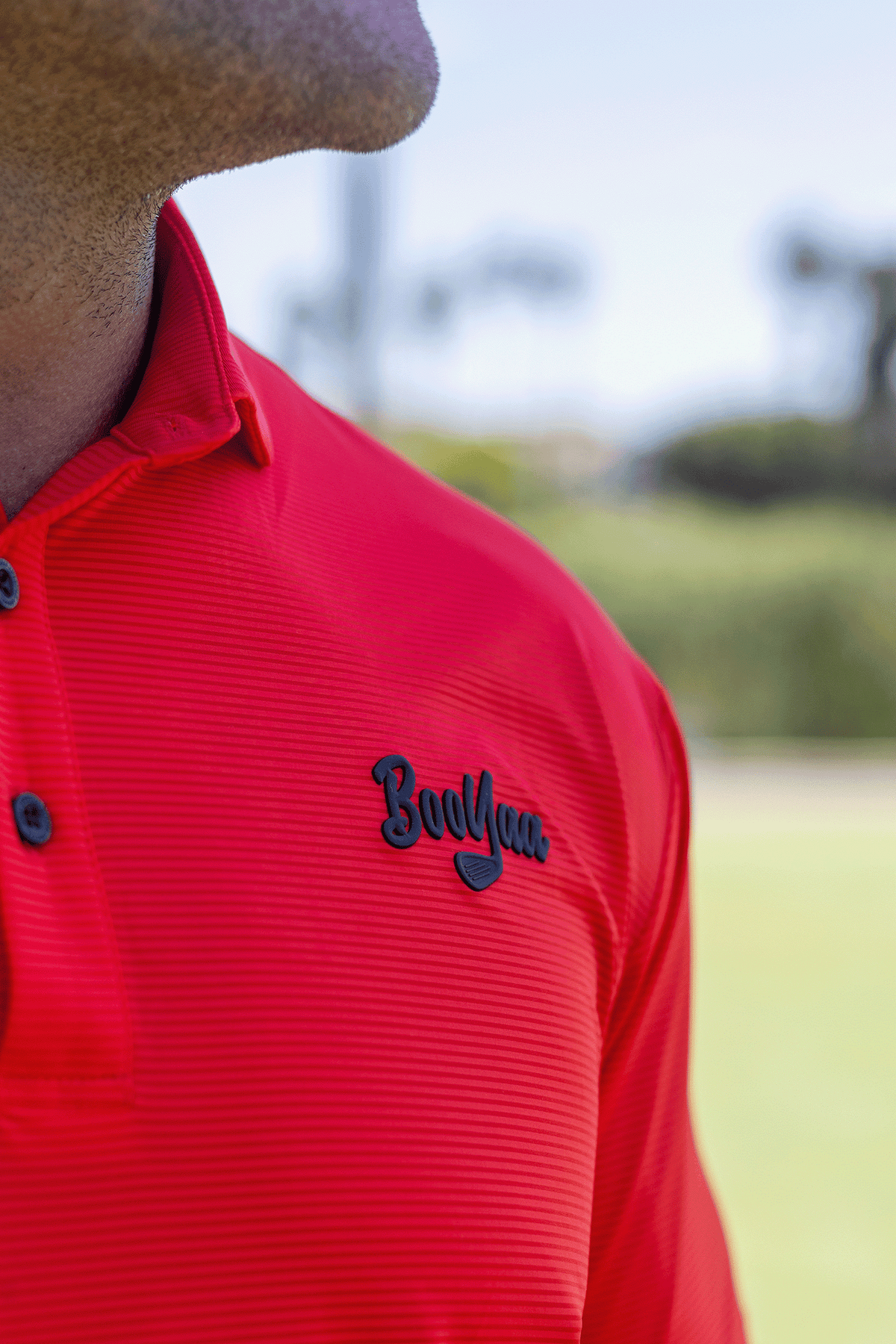 BooYaa Vintage Golf Polo – Tiger Red