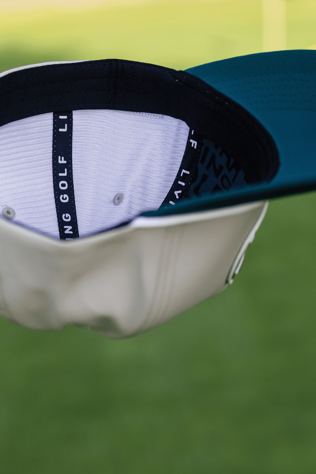 BooYaa Greenside Rope Golf Hat – Stone & Forest Green
