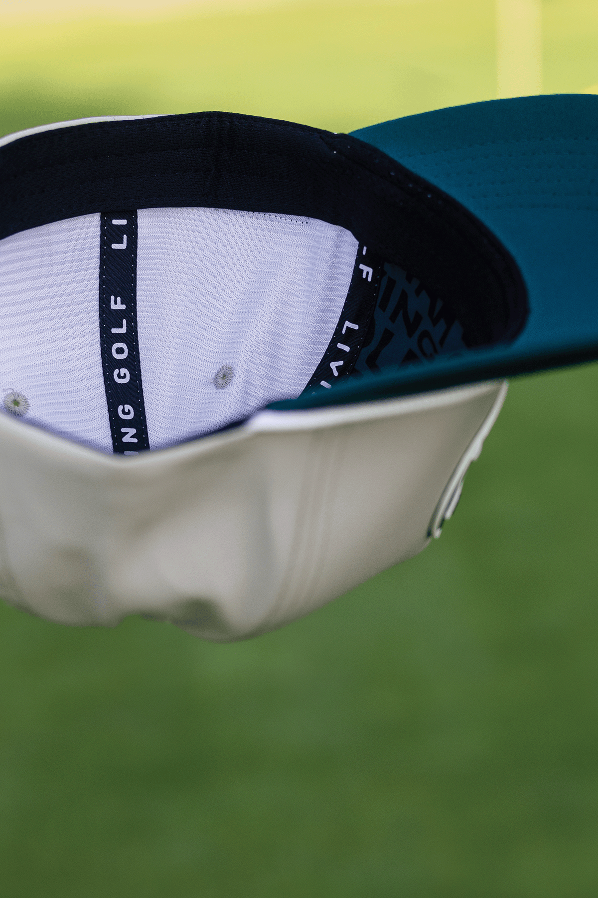 BooYaa Greenside Rope Golf Hat – Stone & Forest Green