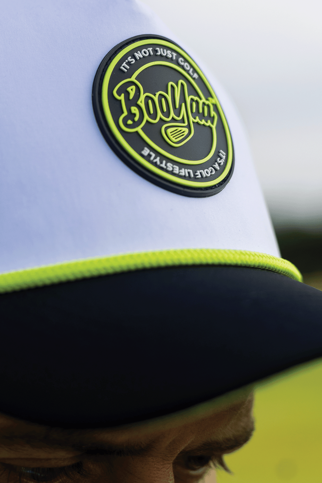 BooYaa Racer Rope Golf Hat – Black Two-Tone