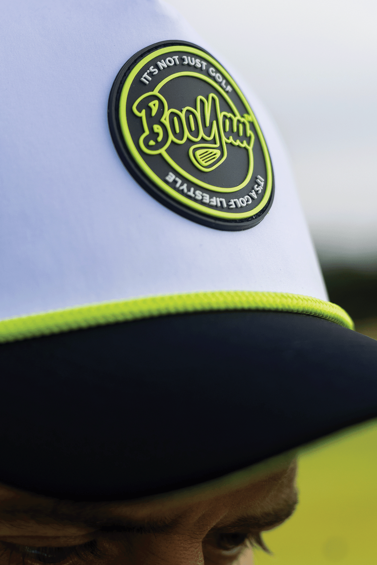 BooYaa Racer Rope Golf Hat – Black Two-Tone