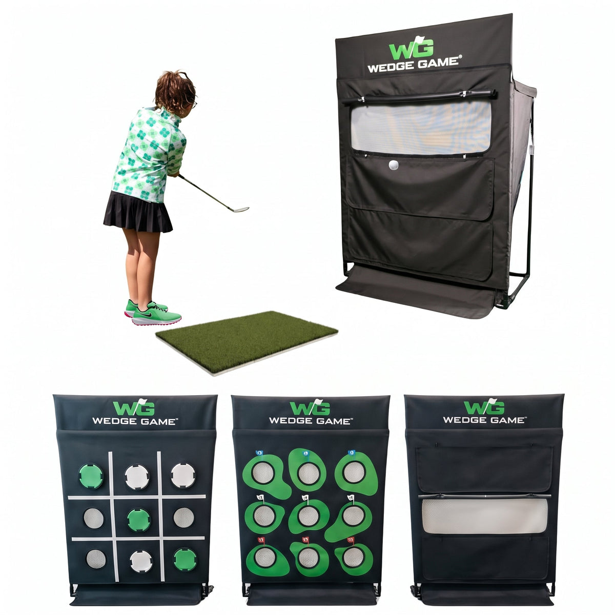 Wedge Game Short Game Chipping Net with Auto Ball Return