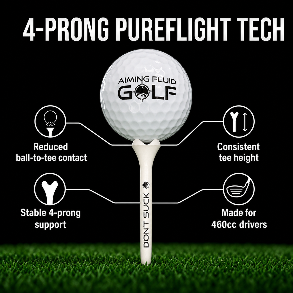 Don't Suck 4-Prong Golf Tees (50-Pack)