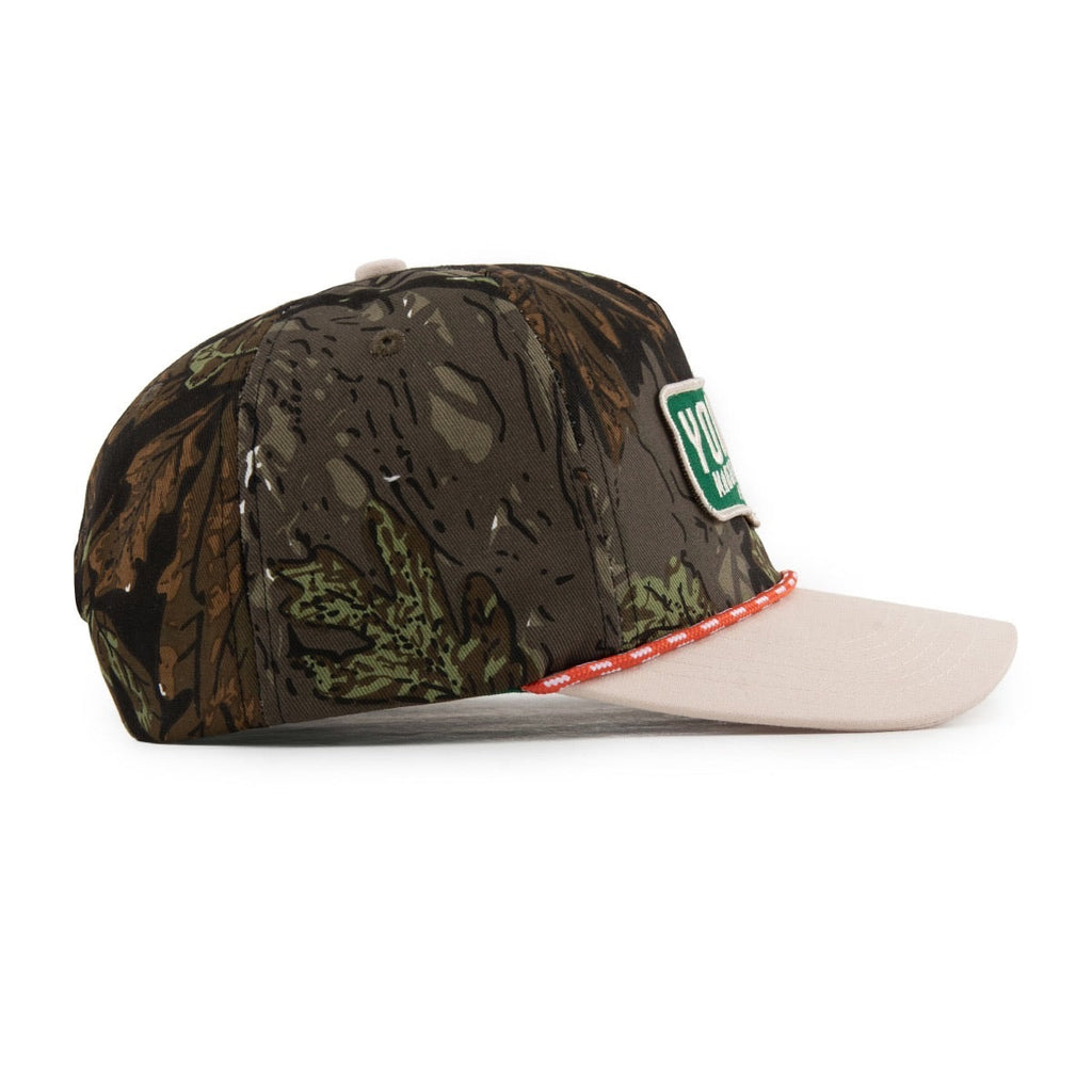 Out Yonder The Shop Hat - Camo Rope Snapback