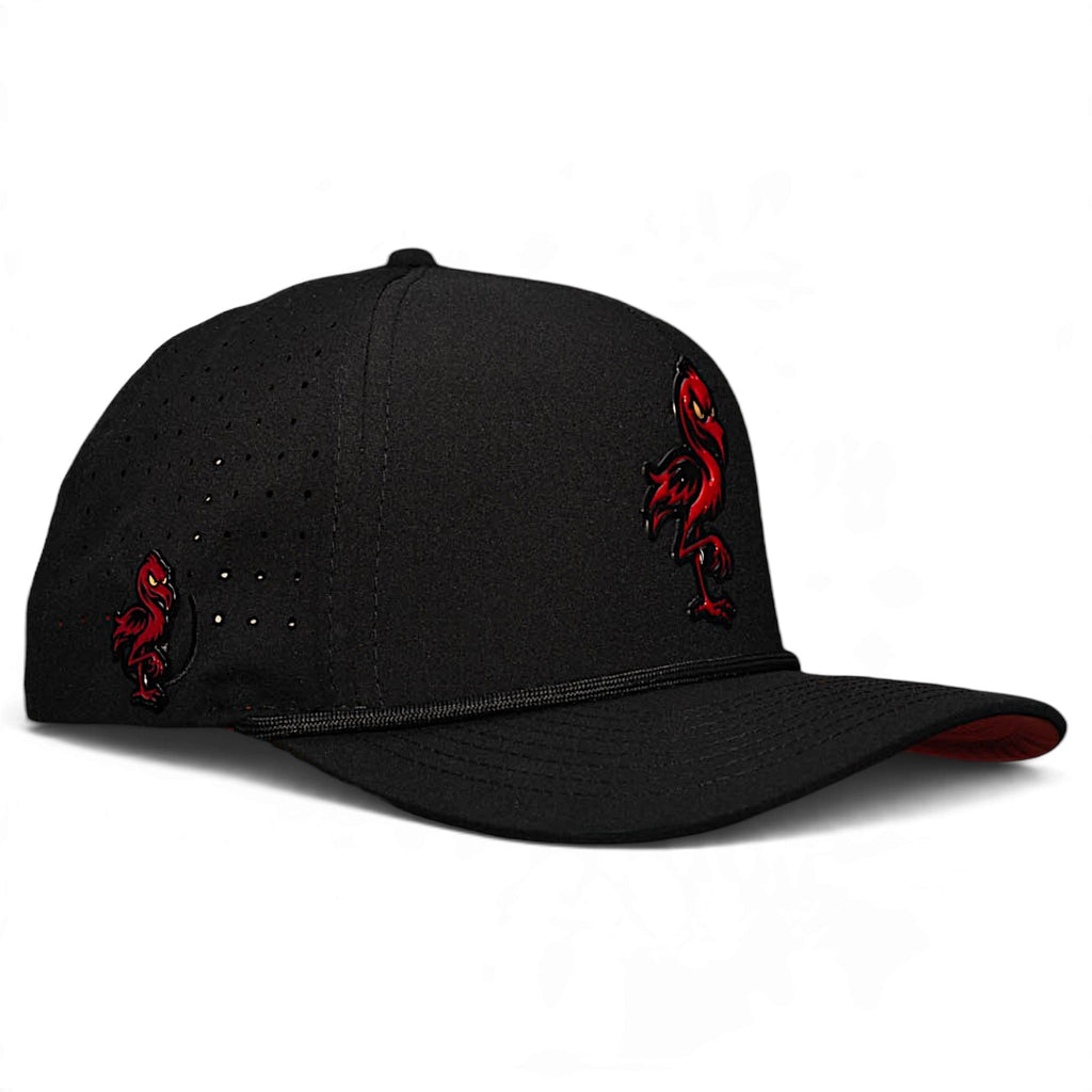 Evil Flamingo Golf Hat with Magnetic Ball Marker