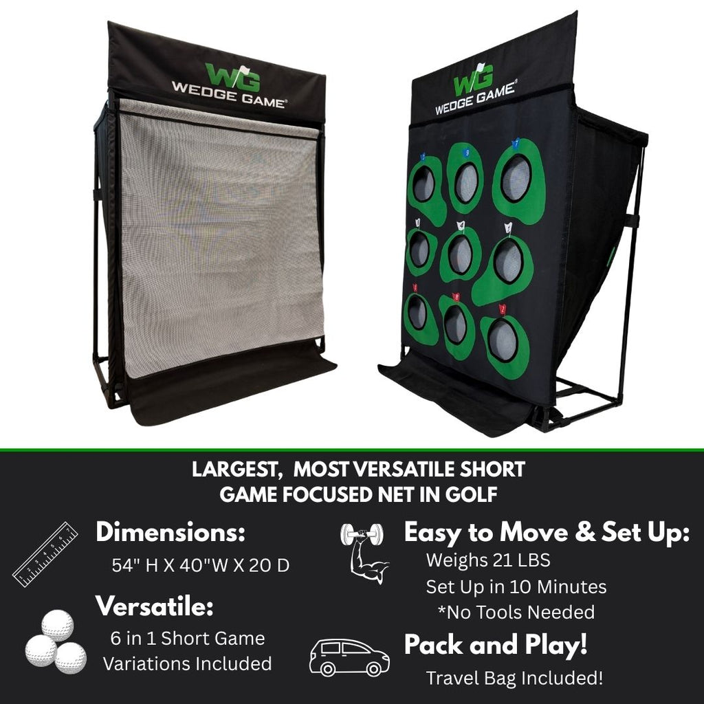 Wedge Game Short Game Chipping Net with Auto Ball Return