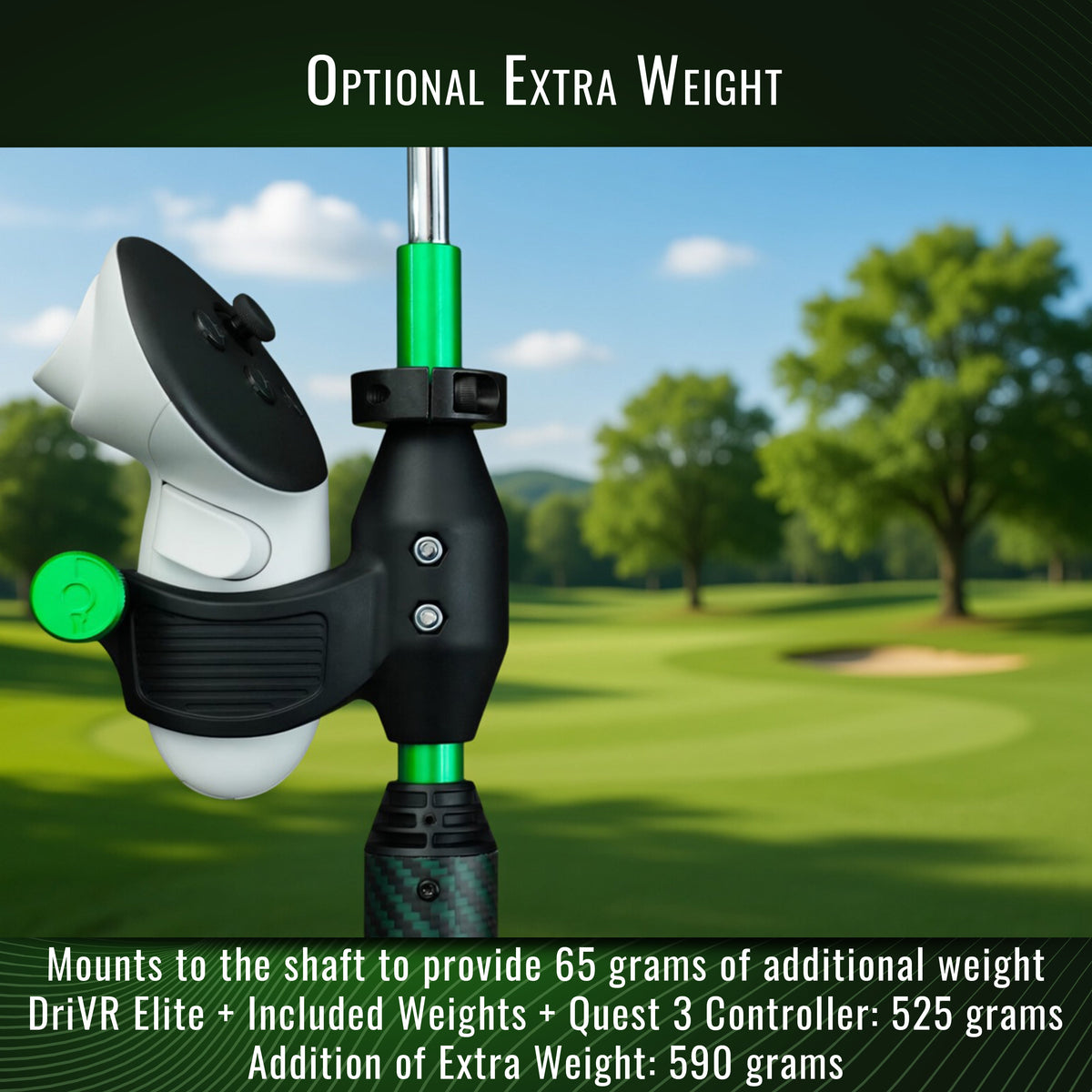 DriVR Elite Steel VR Golf Club for Meta Quest