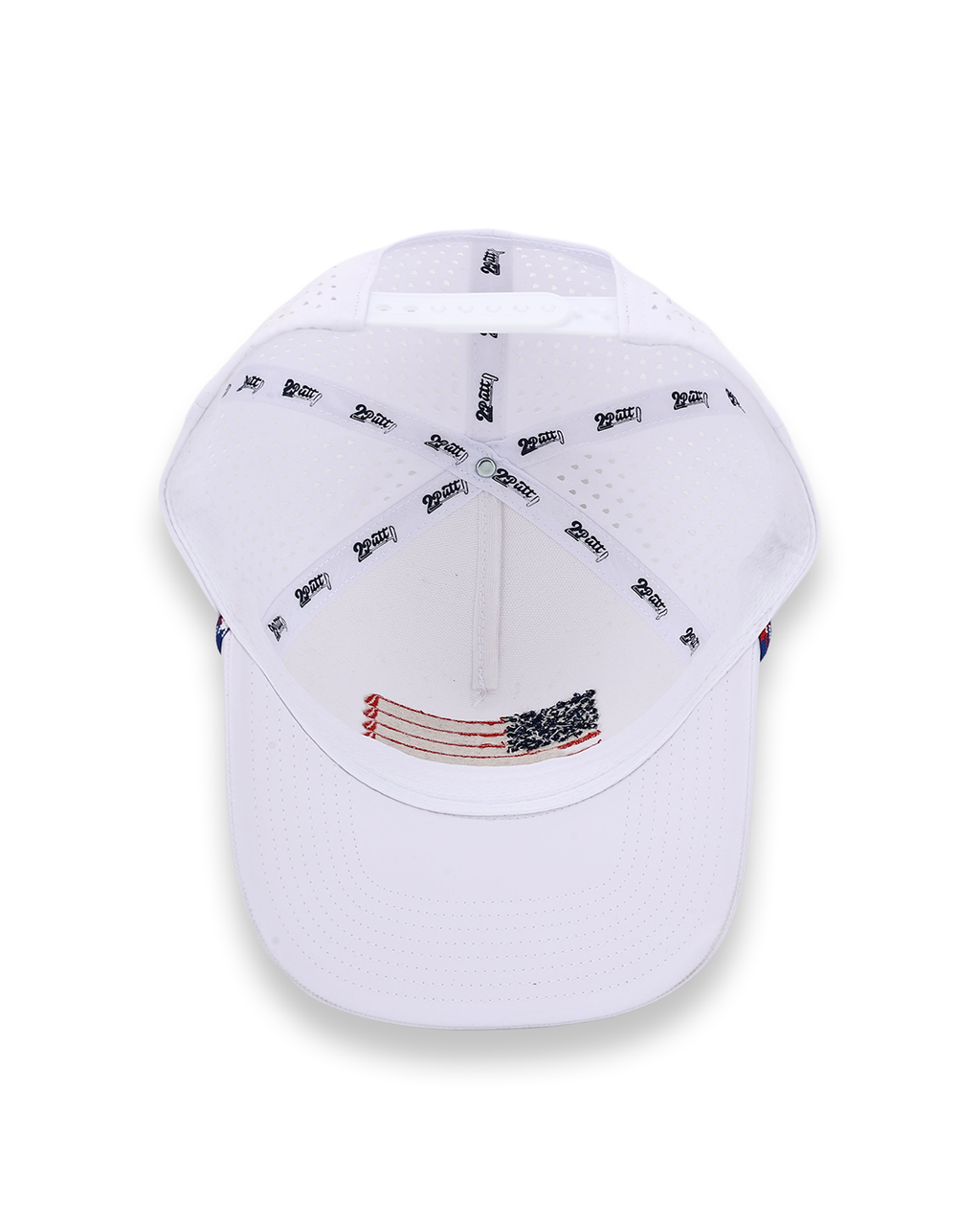 2putt American Flag Rope Golf Hat - White