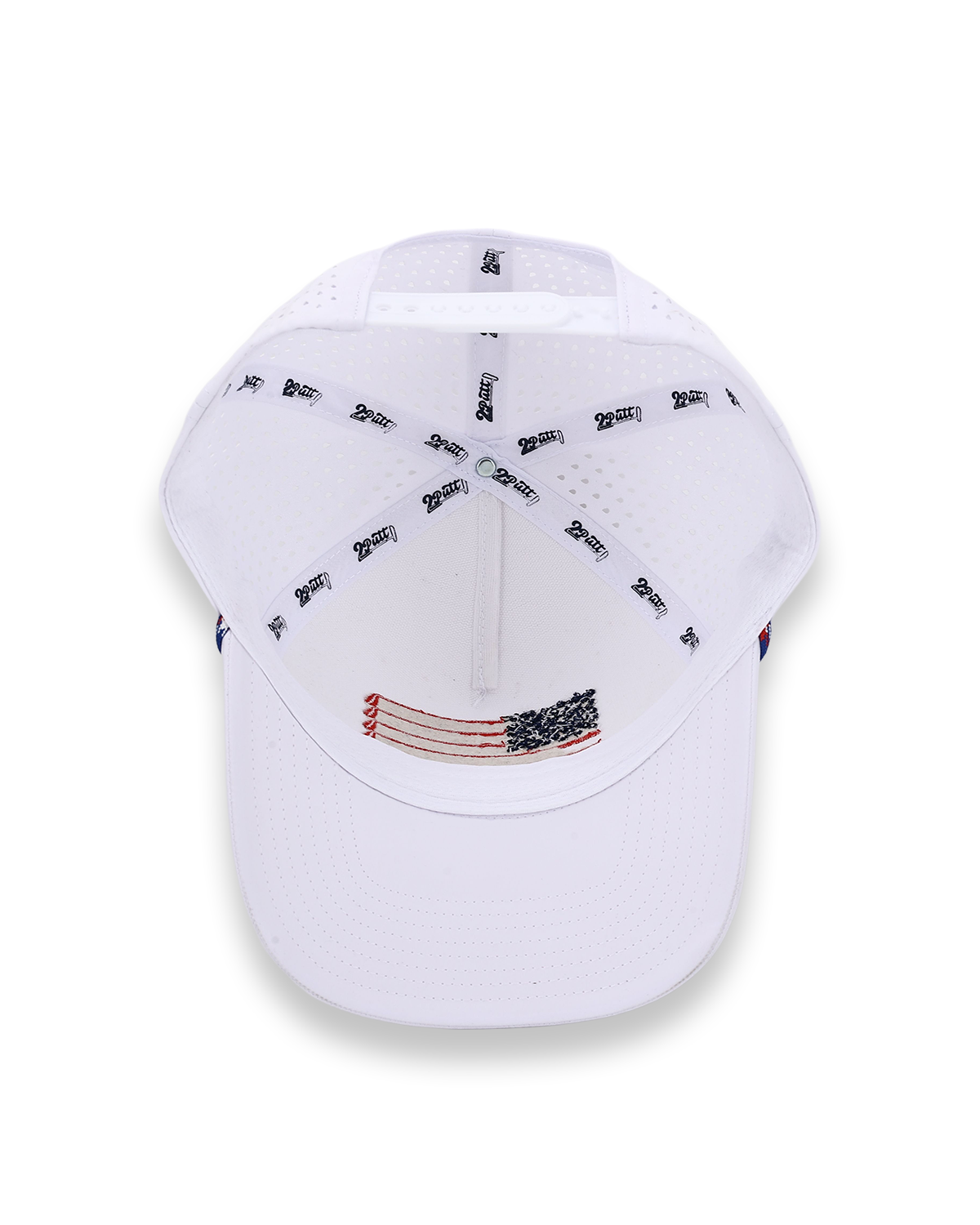 2putt American Flag Rope Golf Hat - White