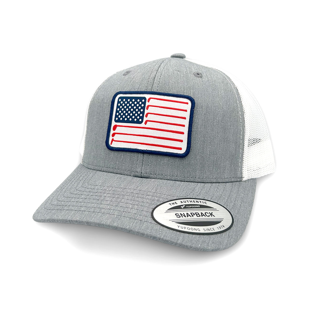 Shield Republic USA Golf Flag Woven Patch Hat