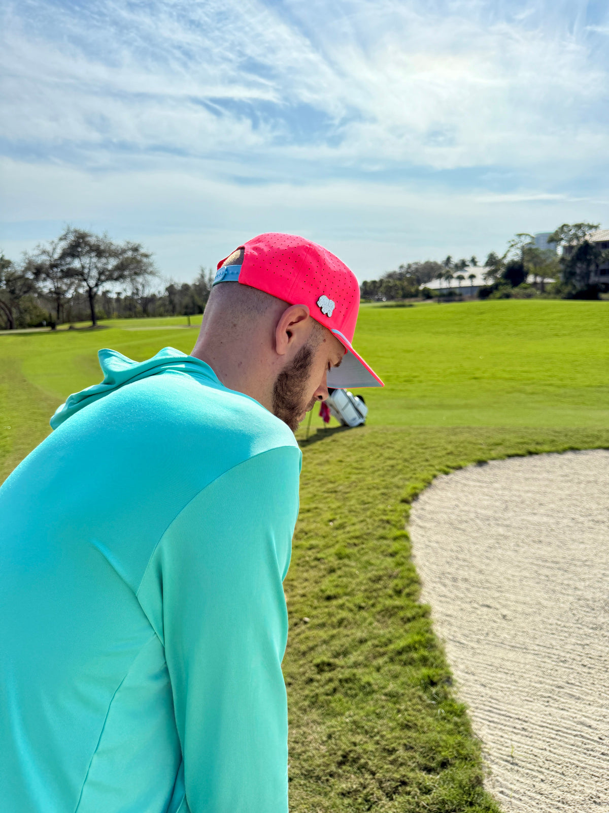Frosted Elephant Golf Hat with Magnetic Ball Marker