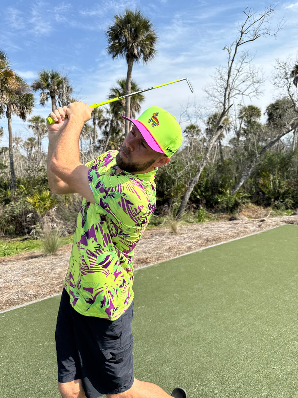 I'd Hit That Piñata Golf Hat with Magnetic Ball Marker