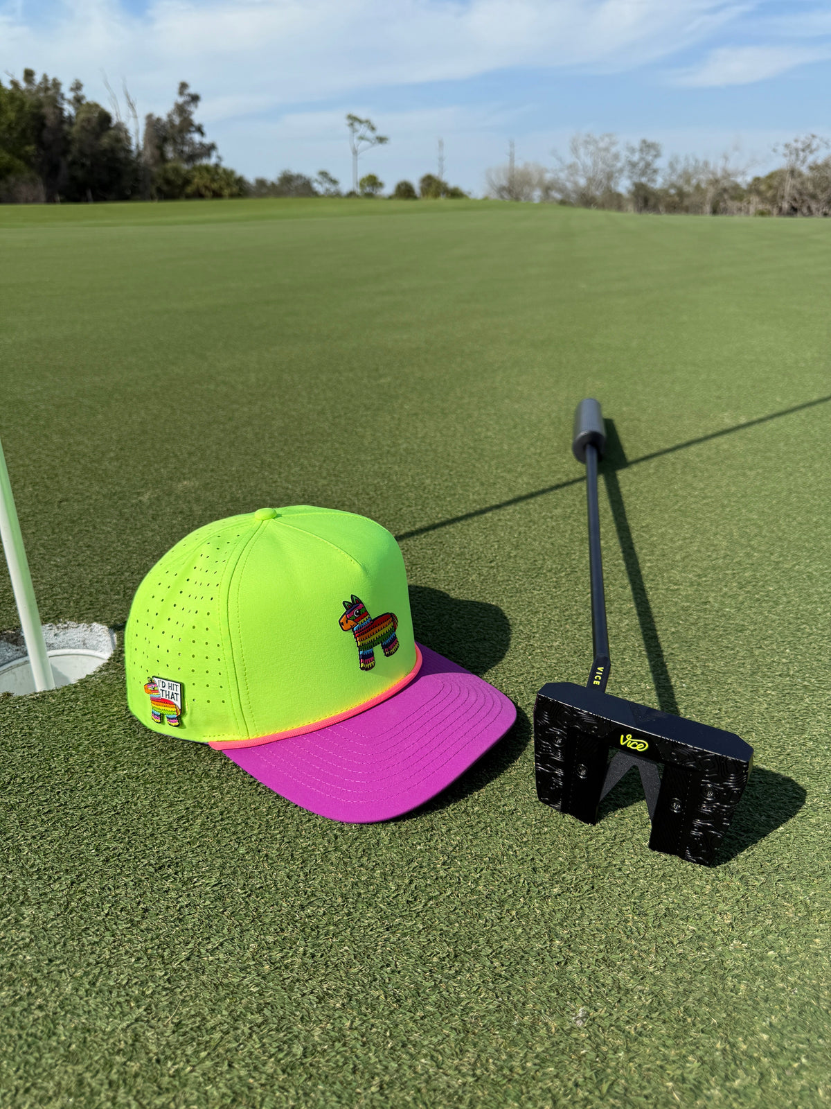 I'd Hit That Piñata Golf Hat with Magnetic Ball Marker