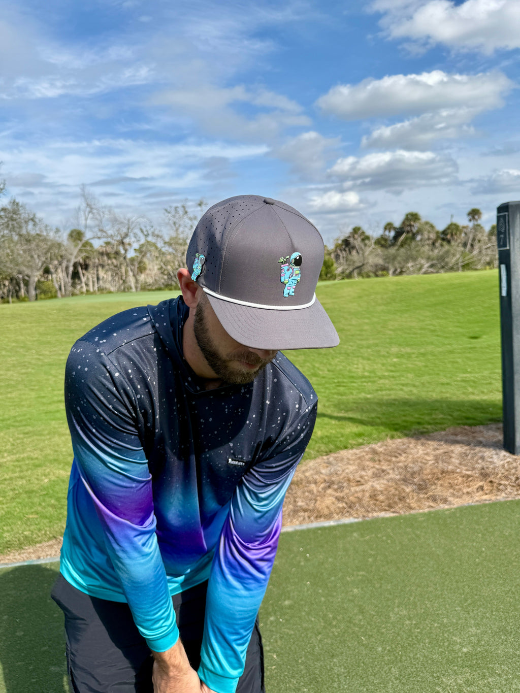 Astronaut Walker Golf Hat with Magnetic Ball Marker