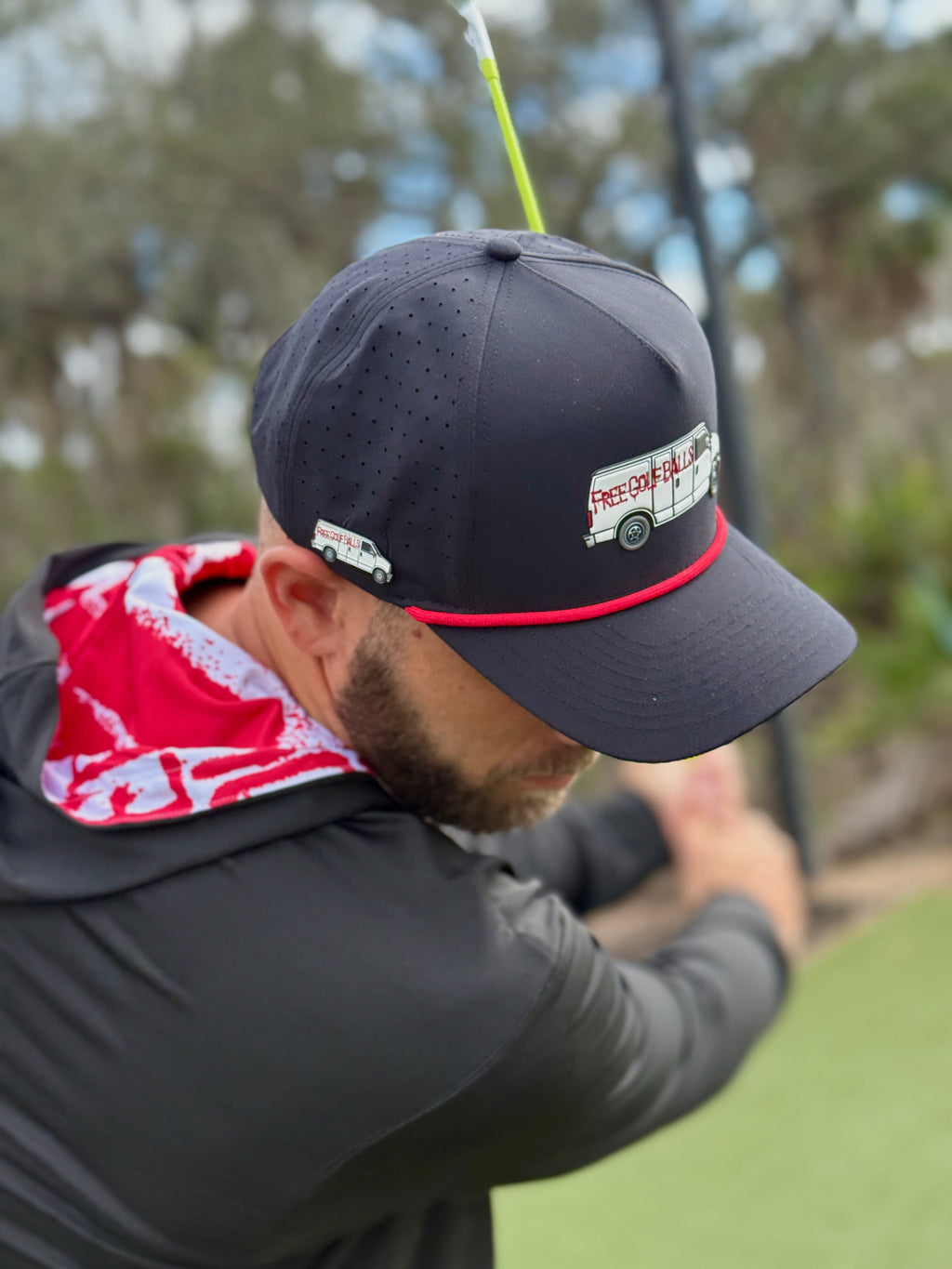 Free Golf Balls Van Golf Hat with Magnetic Ball Marker