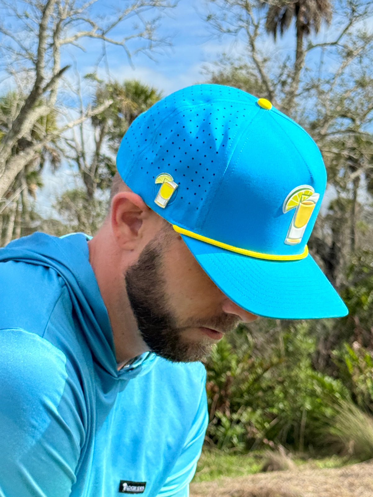Tequila and Lime Golf Hat with Magnetic Ball Marker