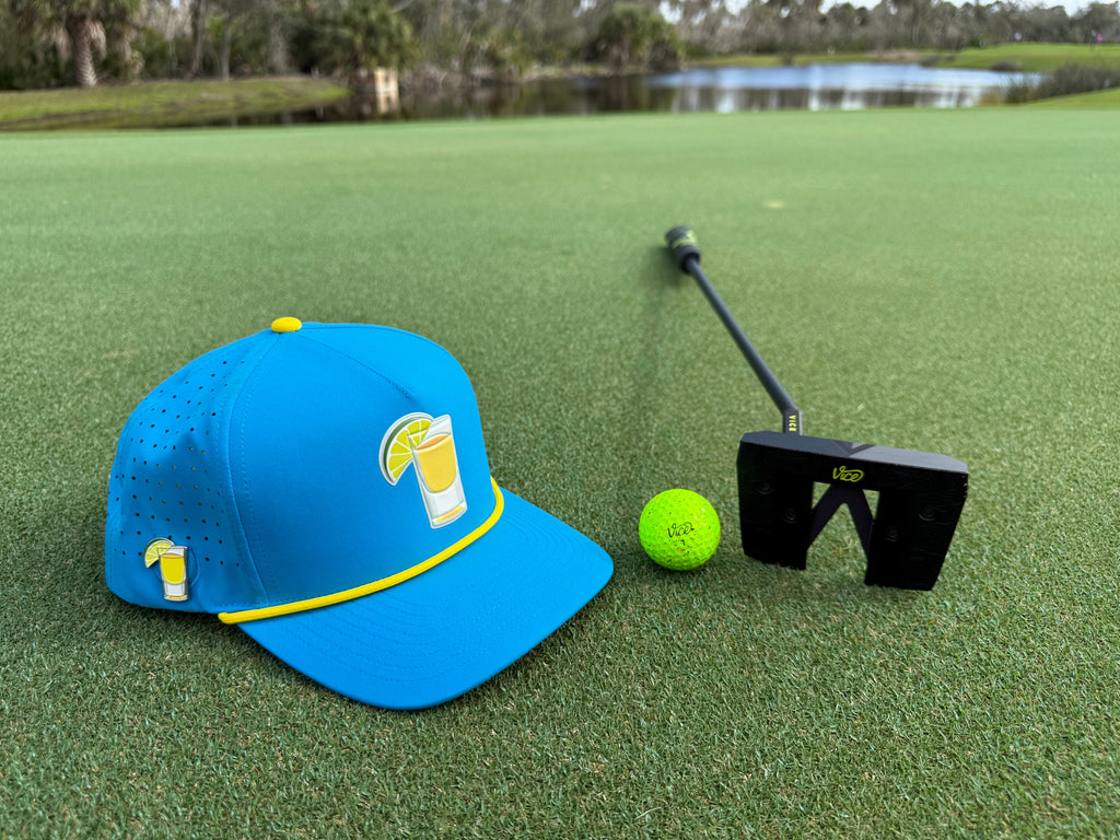 Tequila and Lime Golf Hat with Magnetic Ball Marker