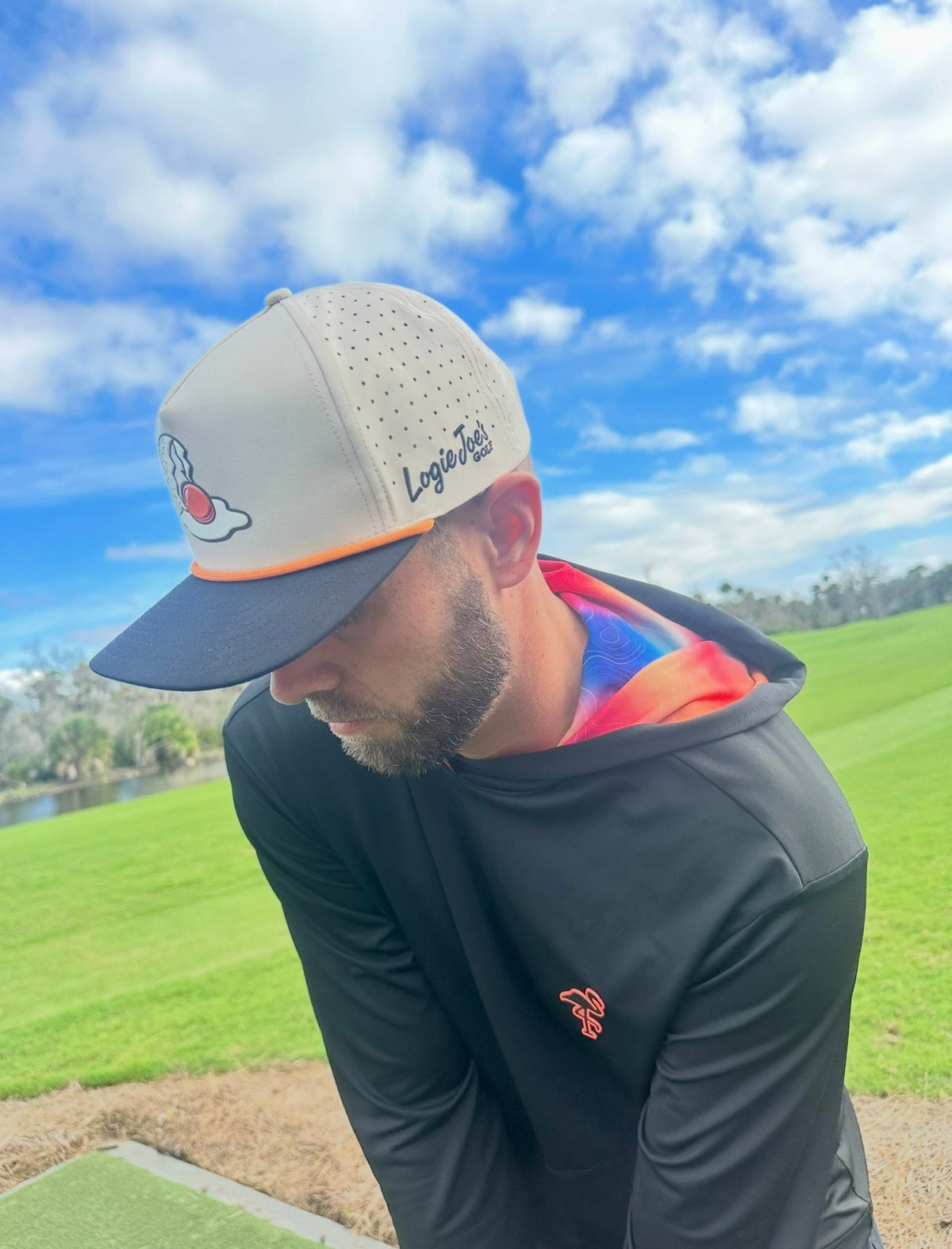 Breakfast Ball Golf Hat with Magnetic Ball Marker