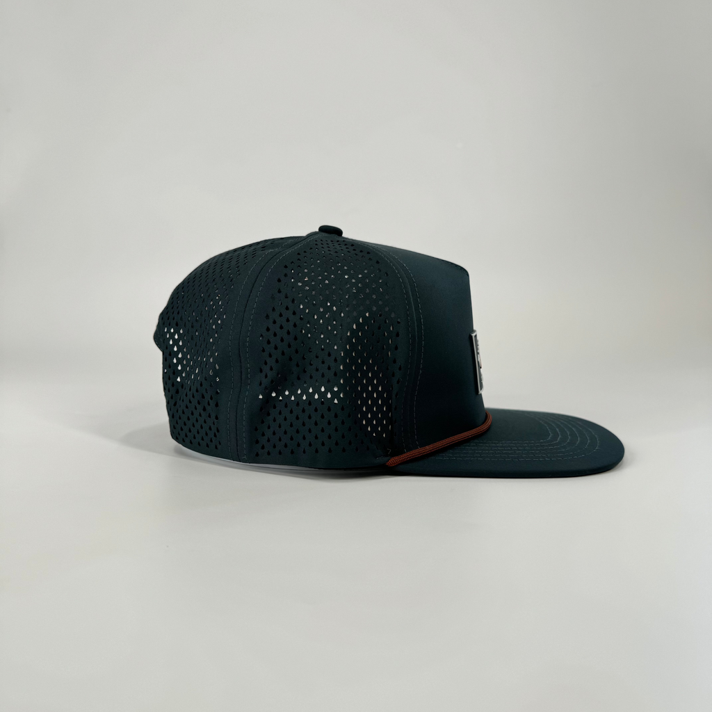 Little Rad Things Waterproof Explorer Snapback Hat - Juniper Green