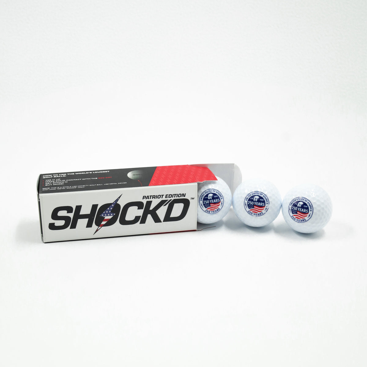 SHOCK'D Prank Golf Balls (3-Pack)