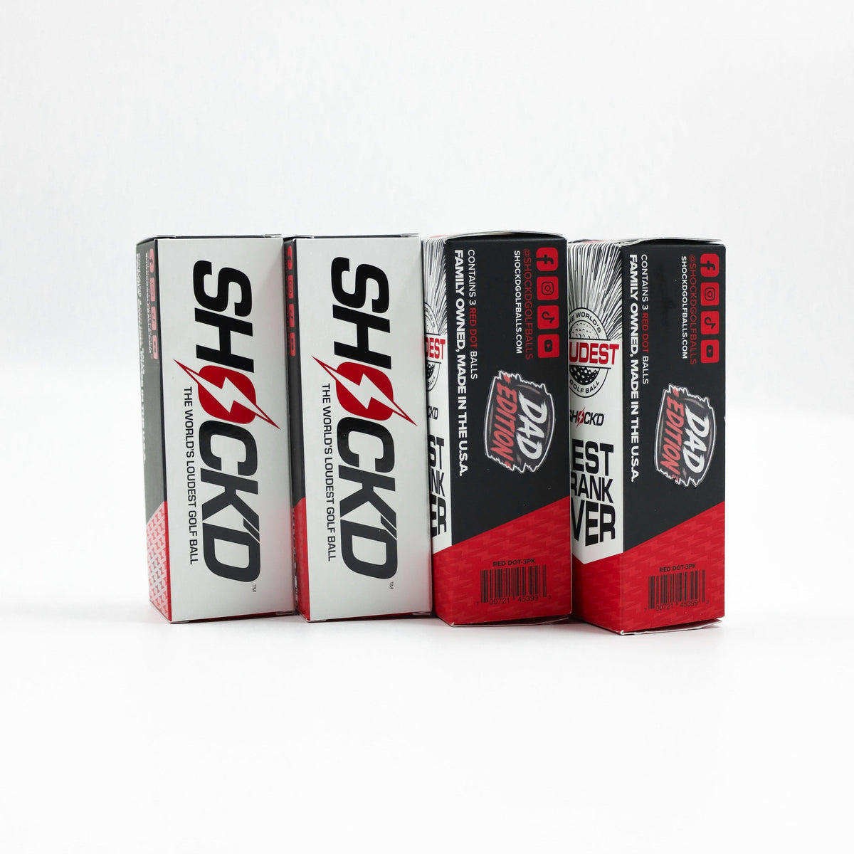 SHOCK'D Prank Golf Balls - 4-Sleeve Bundle (Buy 3, Get 1 Free)