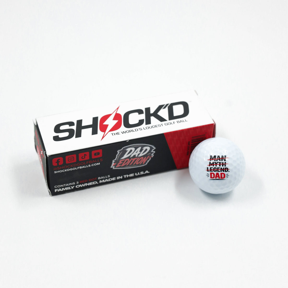 SHOCK'D Prank Golf Balls (3-Pack)