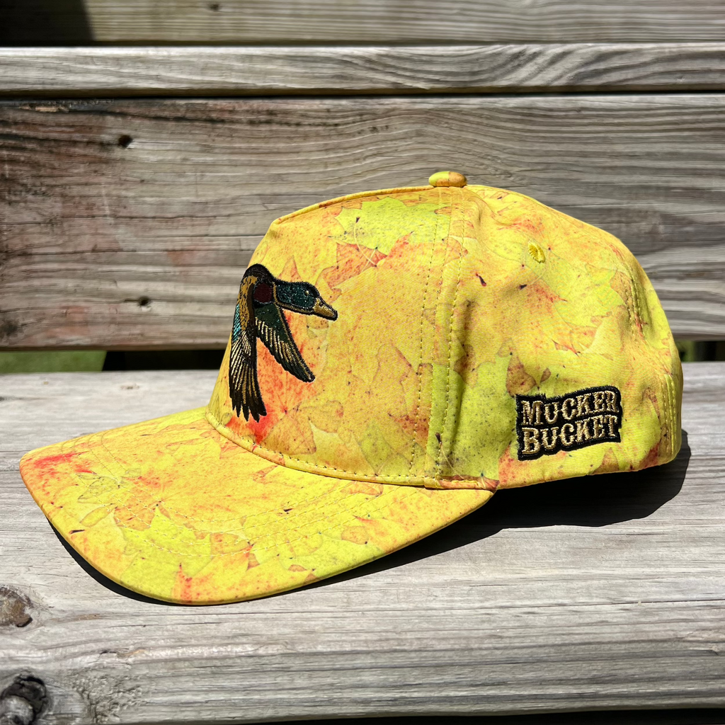 Golden Leaf Camo Duck Bucket Hat