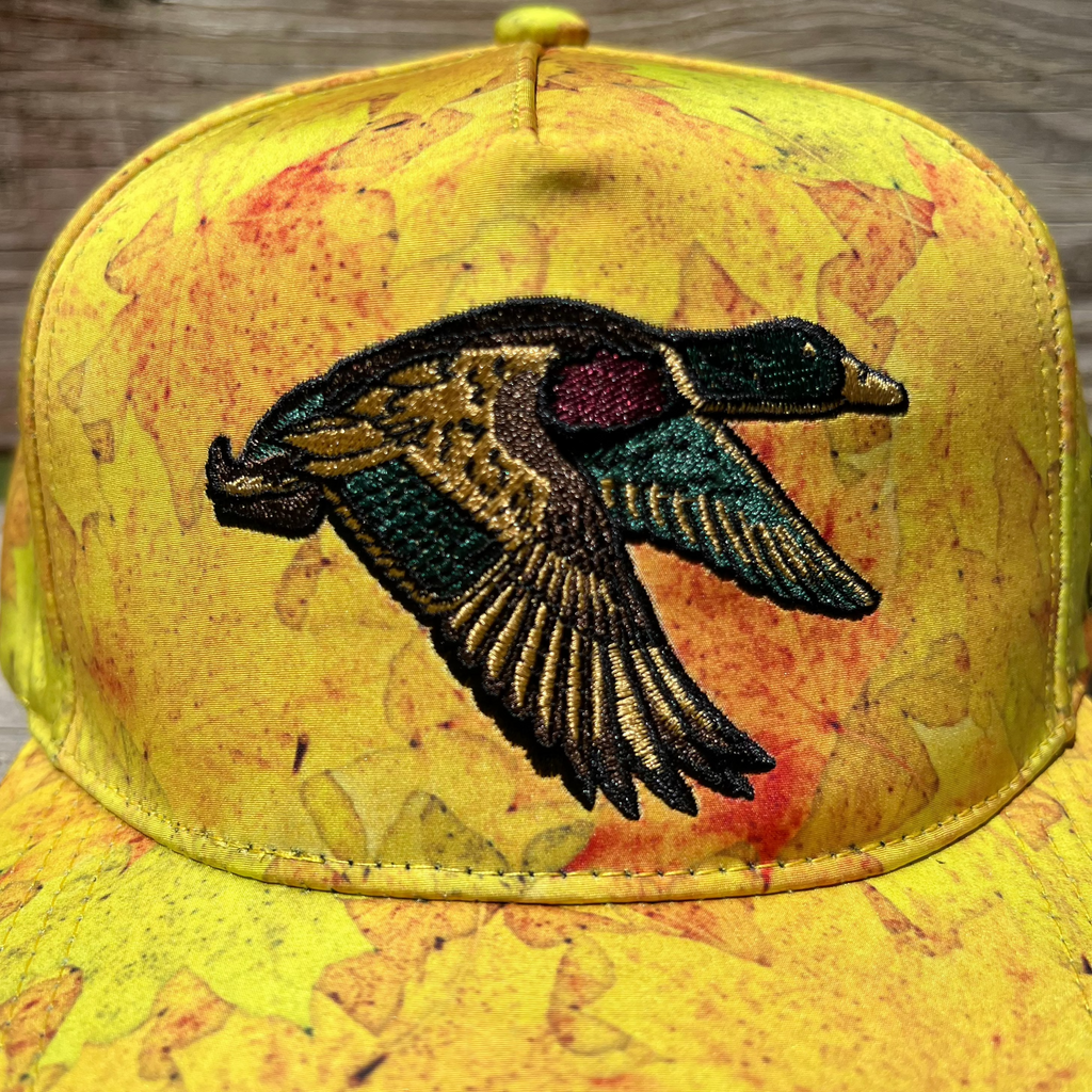 Golden Leaf Camo Duck Bucket Hat