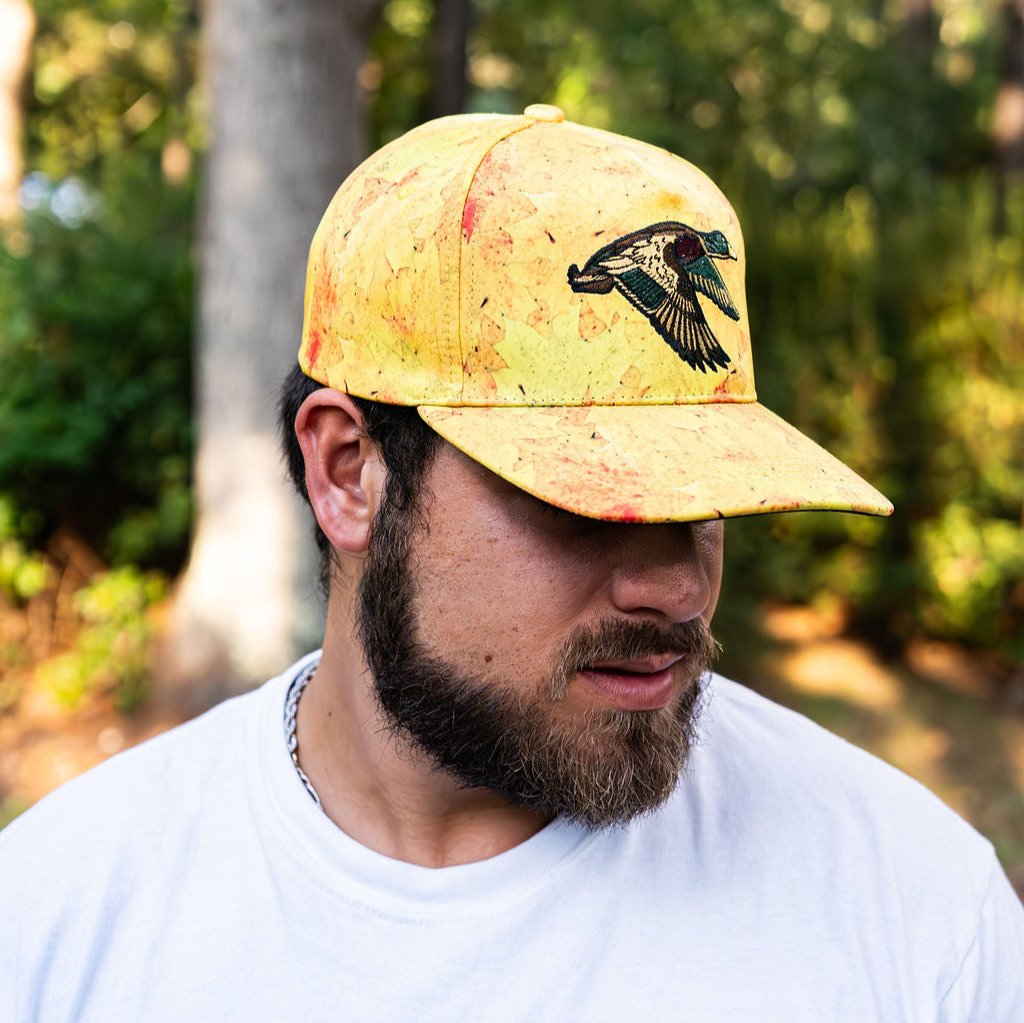 Golden Leaf Camo Duck Bucket Hat