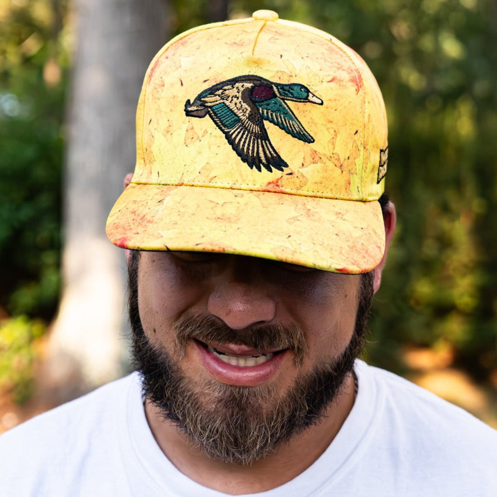 Golden Leaf Camo Duck Bucket Hat