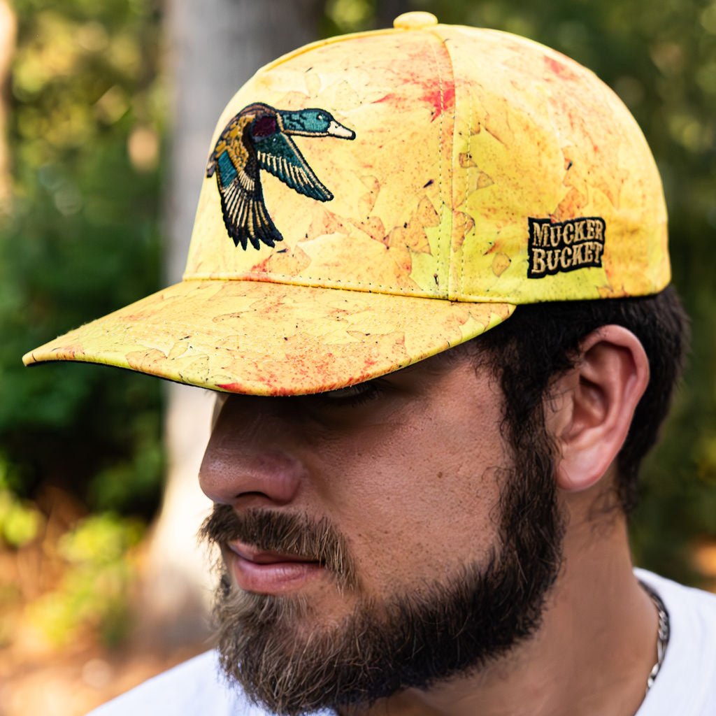 Golden Leaf Camo Duck Bucket Hat