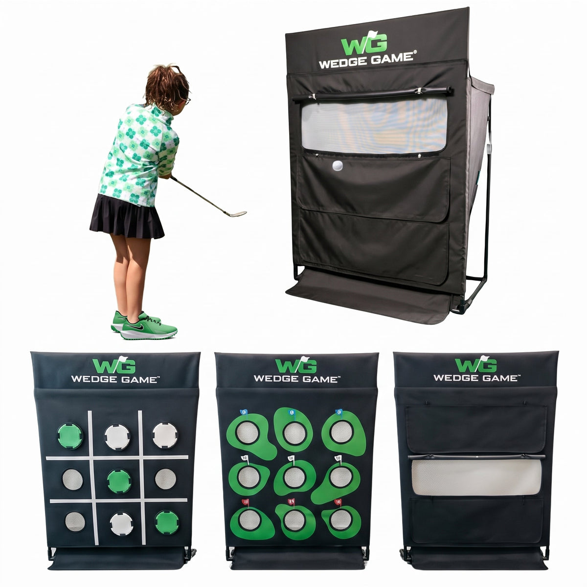 Wedge Game Short Game Chipping Net with Auto Ball Return