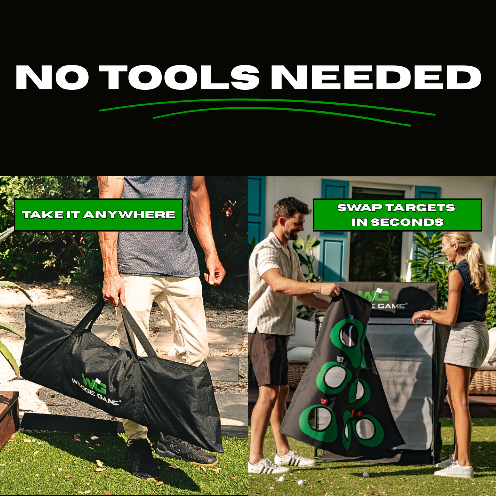 Wedge Game Short Game Chipping Net with Auto Ball Return