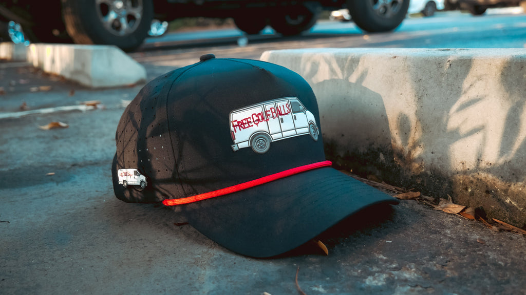 Free Golf Balls Van Golf Hat with Magnetic Ball Marker