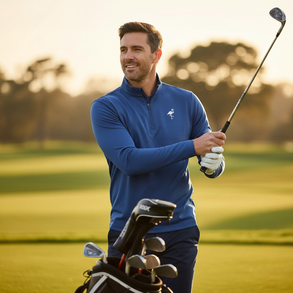 Marble Wave Performance Quarter-Zip
