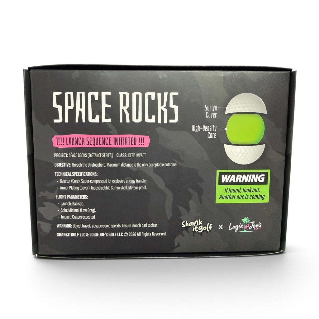 Space Rocks Distance Golf Balls - 2-Piece, Dozen