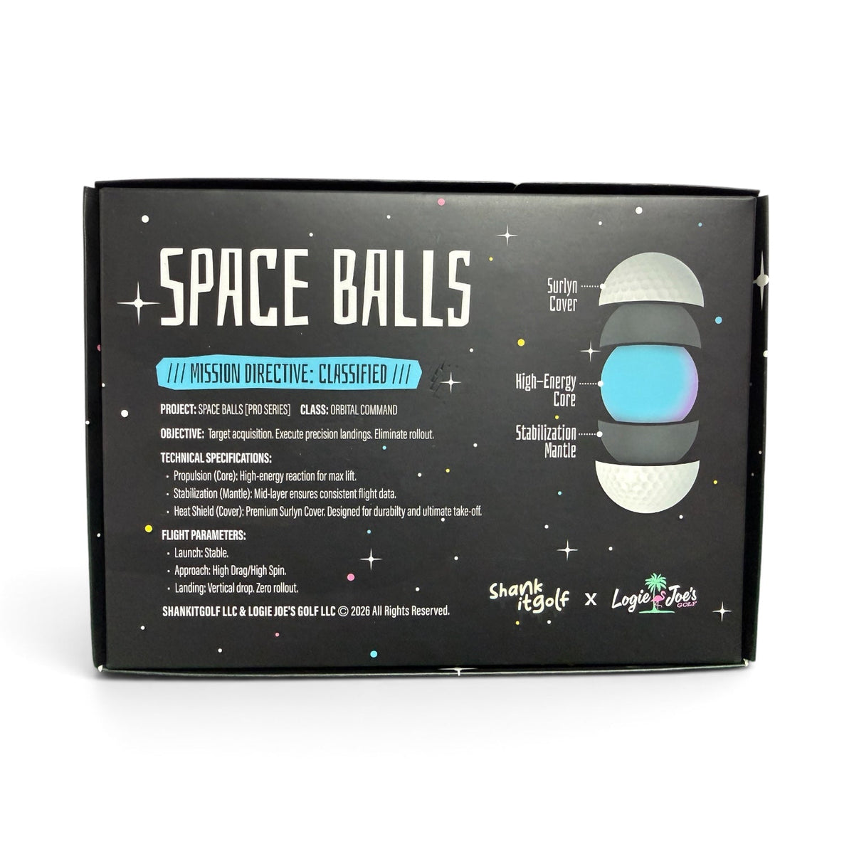 Space Balls Pro Series Golf Balls - 3-Piece, Dozen