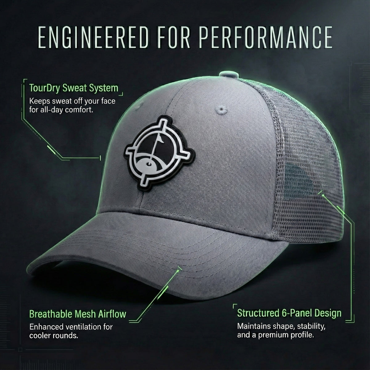 Aiming Fluid TourDry Performance Golf Hat