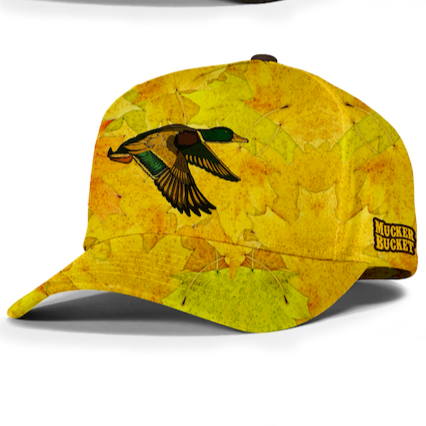 Golden Leaf Camo Duck Bucket Hat