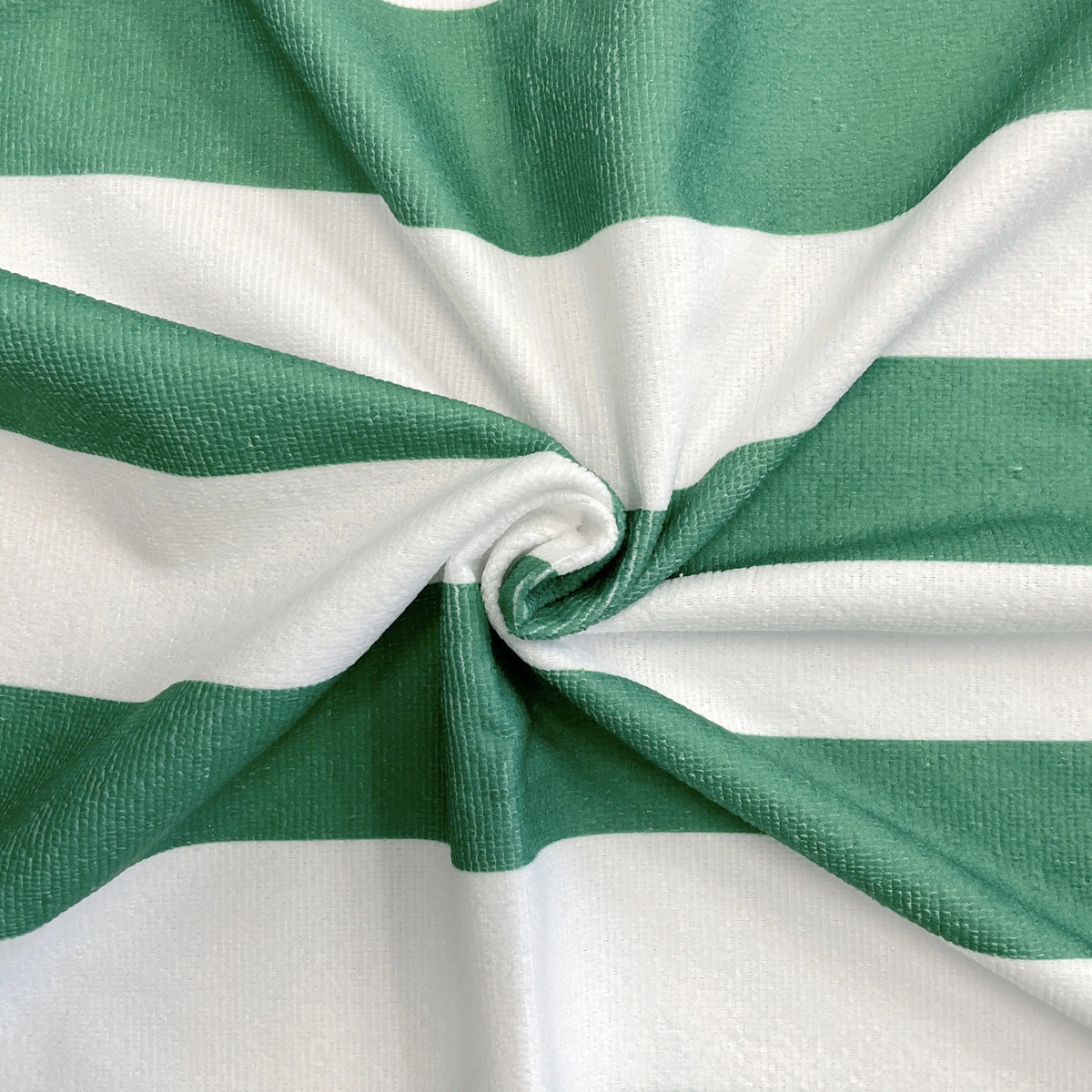 Striped Golf Cart Seat Towel Cover, Microfiber, Green and White